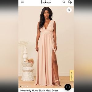 Lulus Blush Maxi Dress